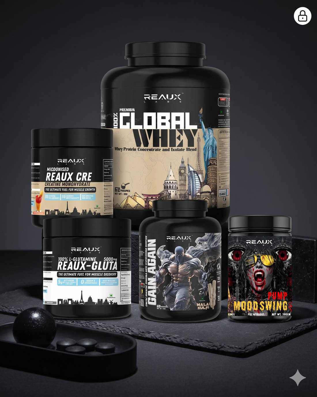 The Reaux Labs Muscle Stack: How to Combine Creatine, Pre-Workout, Whey & Mass Gainer for Maximum Gains